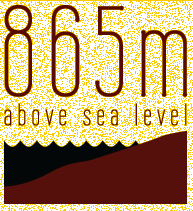 865m above sea level